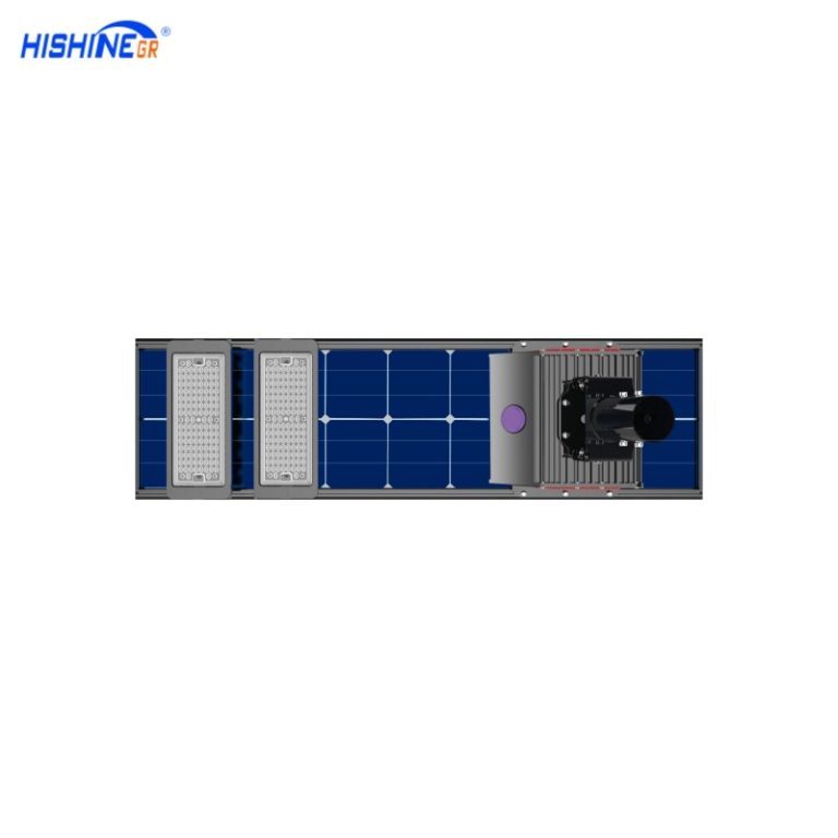 Bifacial Solar led light for street and pathway hishine lighting